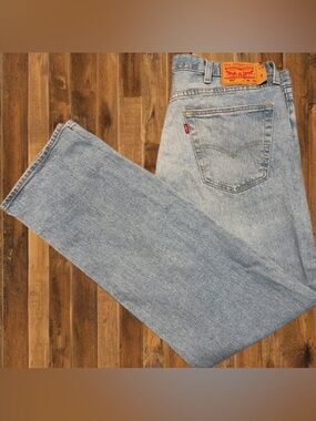Levi’s 501 Jeans 38x34 Men’s Light Wash Vintage Style Button Fly Straight Leg